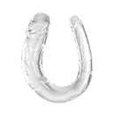 King cock - double trouble doppio dildo 33 cm trasparente