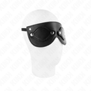 Kink - maschera in similpelle con copri occhi rimovibili 22 x 9 cm-2
