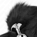 Kink - plug anale misura m 8 x 3,5 cm con coda sintetica 40 cm nero