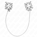 Kink - pinze per capezzoli a fiore in metallo con catena