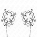 Kink - pinze per capezzoli a fiore in metallo con catena