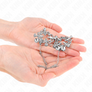 Kink - pinze per capezzoli a fiore in metallo con catena