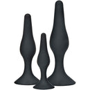 Toyjoy - anal play curvy companions plug anale 3 pezzi nero