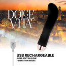 Vibratore ricaricabile dolce vita due nero 7 velocità-3