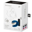 Vibratore satisfyer double love luxury partner - blu-4