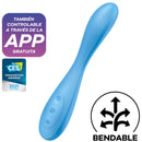Satisfyer g-spot flex 4+ multi vibrator app - blue-0
