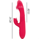 Intense - dua vibrador multifunción recargable up & down con lengua rojo-2