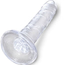 King cock clear - pene realistico 15,5 cm trasparente-1