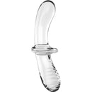 Satisfyer - dildo doppio cristallo trasparente-1