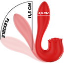 Mia -  selena stimolatore vibrante + tapping rosso-6