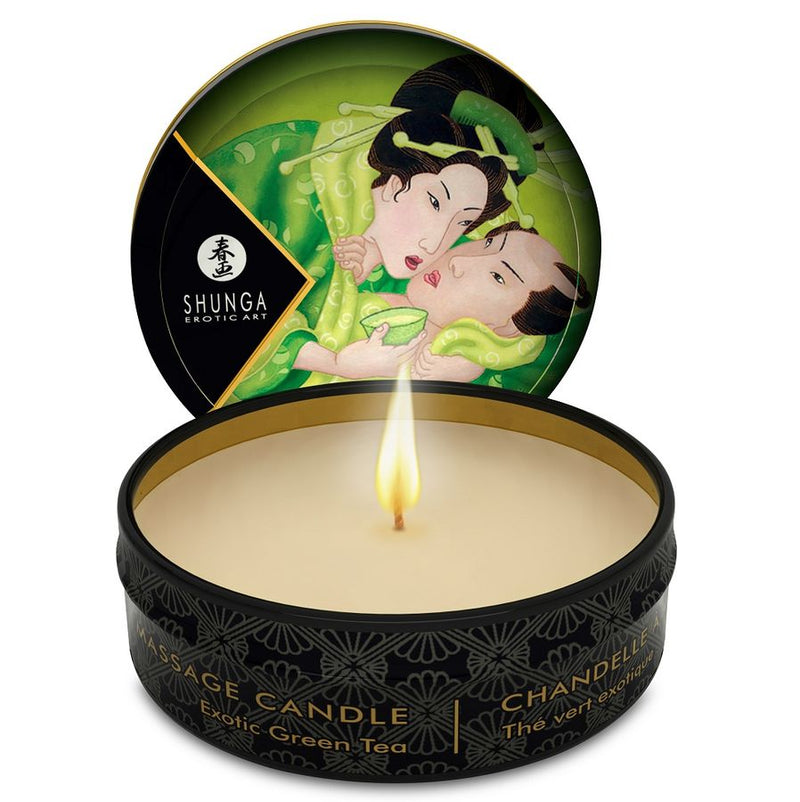 Mini caress by candlelight massage candle exotic tea verde-0