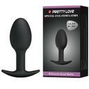 Pretty love plug anal silicona 6.5 cm negro-0