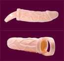 Baile funda extensora pene con vibracion y strap para testiculos 13.5 cm-2