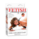 Collare da fetish con polsini e guinzaglio-1