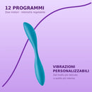 Vibratore punto g multifunzionale Satisfyer flex 1 blu