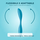Vibratore punto g multifunzionale Satisfyer flex 1 blu