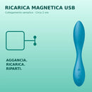 Vibratore punto g multifunzionale Satisfyer flex 1 blu