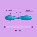 Vibratore punto g multifunzionale Satisfyer flex 1 blu