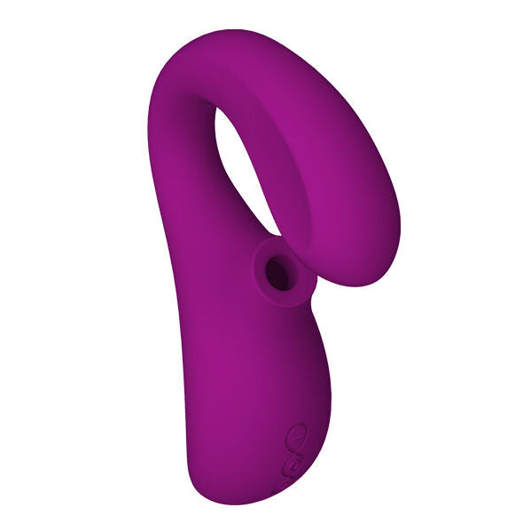Lelo - enigma massaggiatore a doppia aspirazione rosa profonda