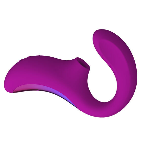 Lelo - enigma massaggiatore a doppia aspirazione rosa profonda