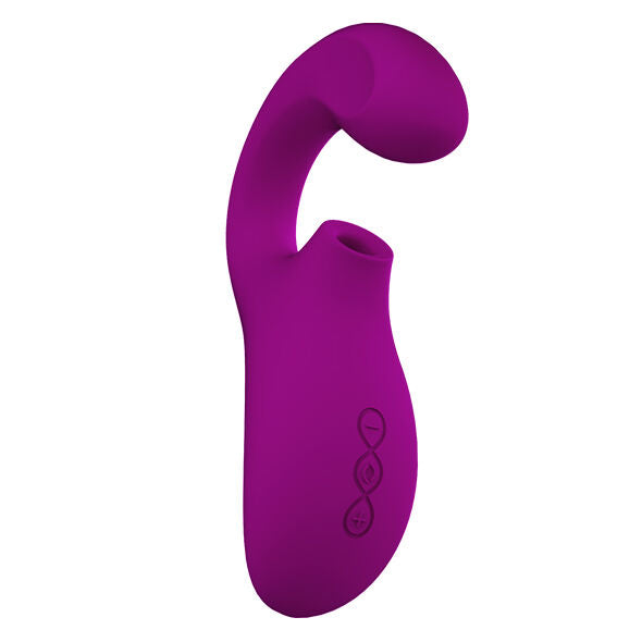 Lelo - enigma massaggiatore a doppia aspirazione rosa profonda
