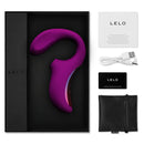 Lelo - enigma massaggiatore a doppia aspirazione rosa profonda