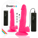 Diversia - dildo vibrante flessibile rosa 18 cm -o- 4 cm