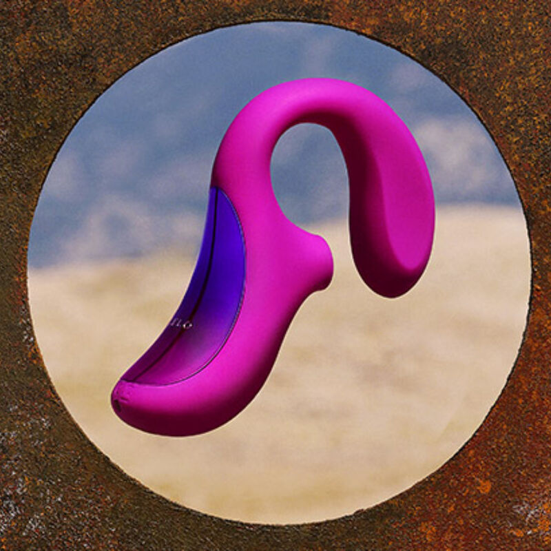Lelo - enigma cruise massaggiatore sonico a doppia stimolazione deep rose