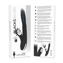 Black&silver - vibra su e giù con canna di coniglio