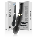 Black&silver - beck wand e onde stimolanti in silicone 2 in 1