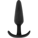 Black&silver - plug anale in silicone hansel con maniglia piccolo