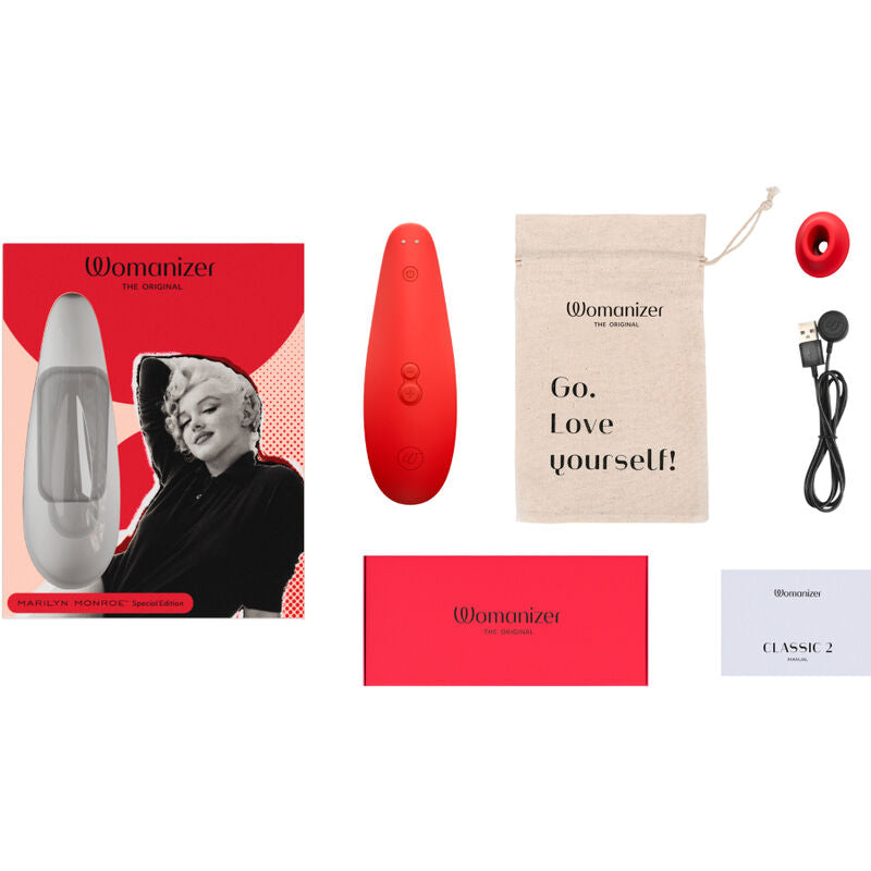 Womanizer - marilyn monroe classic 2 stimolatore clitorale vivid red