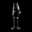 Nebula series by ibiza - modello 6 plug anale vetro borosilicato trasparente 12.5 cm -o- 4 cm