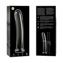 Nebula series by ibiza - modello 8 dildo in vetro borosilicato trasparente 14.5 cm -o- 2 cm