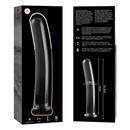 Nebula series by ibiza - modello 9 dildo in vetro borosilicato trasparente 15.5 cm -o- 2.5 cm