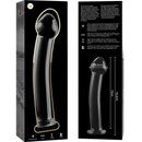 Nebula series by ibiza - modello 11 dildo in vetro borosilicato trasparente 16 cm -o- 3 cm