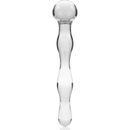 Nebula series by ibiza - modello 13 dildo in vetro borosilicato trasparente 18 cm -o- 3.5 cm