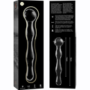 Nebula series by ibiza - modello 13 dildo in vetro borosilicato trasparente 18 cm -o- 3.5 cm