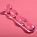 Nebula series by ibiza - modello 13 dildo in vetro borosilicato rosa 18 cm -o- 3.5 cm