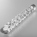 Nebula series by ibiza - modello 15 dildo in vetro borosilicato trasparente 18.5 cm -o- 3 cm