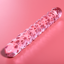 Nebula series by ibiza - modello 15 dildo in vetro borosilicato rosa 18.5 cm -o- 3 cm