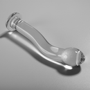 Nebula series by ibiza - modello 18 dildo in vetro borosilicato trasparente 18.5 cm -o- 3.5 cm