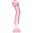 Nebula series by ibiza - modello 18 dildo in vetro borosilicato rosa 18.5 cm -o- 3.5 cm