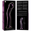 Nebula series by ibiza - modello 18 dildo in vetro borosilicato rosa 18.5 cm -o- 3.5 cm