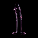 Nebula series by ibiza - modello 19 dildo in vetro borosilicato rosa 18.5 cm -o- 4 cm