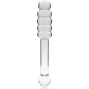 Nebula series by ibiza - modello 20 dildo in vetro borosilicato trasparente 20.5 cm -o- 3 cm