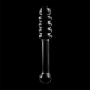 Nebula series by ibiza - modello 20 dildo in vetro borosilicato trasparente 20.5 cm -o- 3 cm
