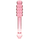 Nebula series by ibiza - modello 20 dildo in vetro borosilicato rosa 20.5 cm -o- 3 cm