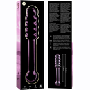 Nebula series by ibiza - modello 20 dildo in vetro borosilicato rosa 20.5 cm -o- 3 cm