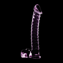Nebula series by ibiza - modello 23 dildo in vetro borosilicato rosa 21.5 cm -o- 4 cm